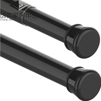 Extendable Load Capacity Stainless Steel Bathroom Towel Bar Tension Adjustable Telescopic No-Drill Modern Minimalist Style