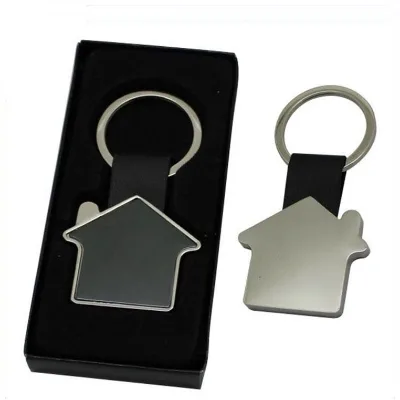 Hot Sales Custom Different Shape High Quality Stainless Steel Zinc Alloy Custom Logo House Keychain Key Holder