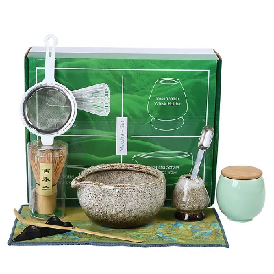 Low MOQ Ceremonial Grade Matcha Tea Set Custom Packaging Japan Matcha Tools