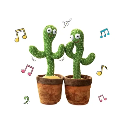 Hot Sale Stuffed Toys Singing Kid Gifts Funny Dancing Cactus Plush Toys Children Cactus Bailarin,talking Cactus Toy