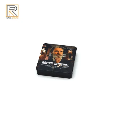 High Quality Customizable Metal Tin Box Rectangular Cigarette Packaging Box Suitable for square Shapes of Pills and Smoke
