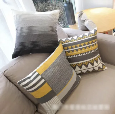 Cotton Special Chain Embroidered Pillow