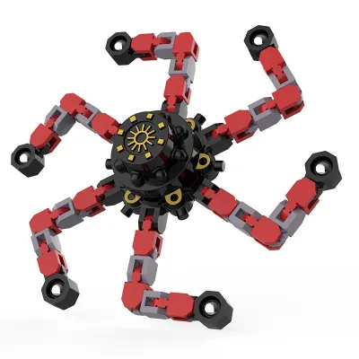 Fidget Spinners Toys Transformable Chain Robot Fingertip Toy for Relaxing