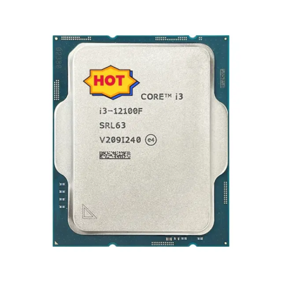 Original Boxed Intel Core 12th Gen I3-12100F Desktop Processor, 4 Cores and 8 Threads, DDR5 and DDR4 Support