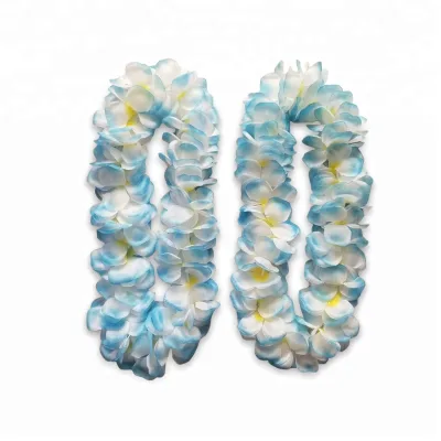 Hawaiian Wedding Decorative Polyester Wreaths Tropical Leis Flower Lei