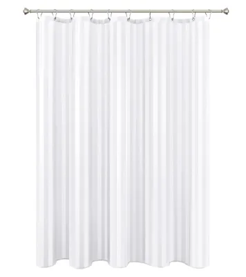 CF-2541 High Quality Vertical Striped Polyester Shower Curtain Modern Waterproof Striped Bathroom Shower Curtain