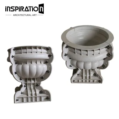 INSpiration CustomizeDesigns Silicone Flower Planter Concrete Plastic Molds for Plant Pots