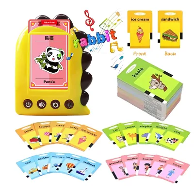 Eletronic Audible Flash Cards Machine Learning Toy Double Side Learning Machine for Kids