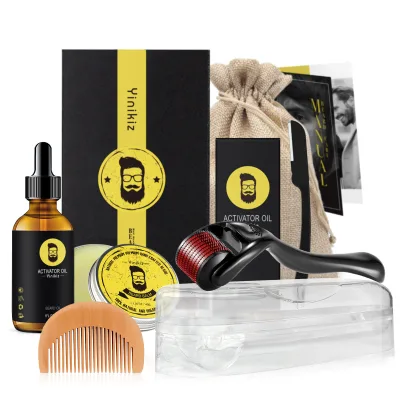 Wholesale Long-Lasting Extra Firm Hold | Smooth, Condition, Styling Balm Beard Grooming Kit for Men