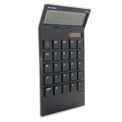 10-Digit Solar Ultrathin Desktop Calculator Full Calculation Memory Functions High Visibility Dual Power Solar AG10 Batteries