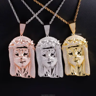 Custom Various Moissanite Claw Setting Gold Plated 925 Sterling Silver Pendant GRA Certified CAD Drawing Passes Diamond Tester