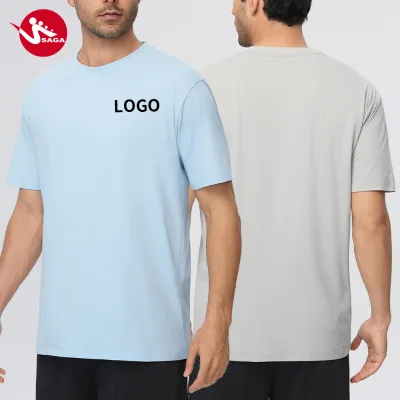 Custom OEM Loose Fit Quick Dry Running Gym Outdoor Workout Athletic Fitness Male Mens Shirts