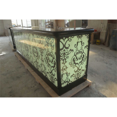 China Factory Produce Luxury Led Bar Counter Restaurant Nightclub Wine Pub Elegant Design Bar Design with RGB Led Lighting
