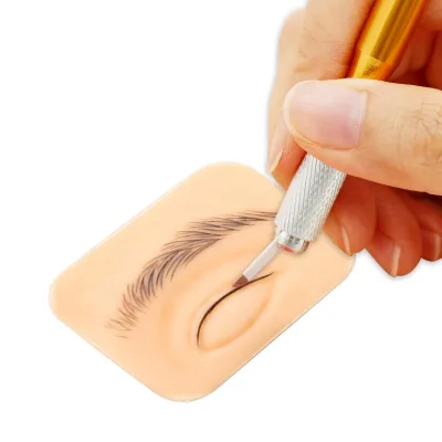 AIMOOSI Wholesale 3D Silicone Eyebrow Tattoo Module Makeup Practice Tattoo Skin Support Customized Services Model