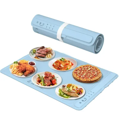 Silicone Food Warming Tray Silicone Electric Heating Tray Mat Pad for Home Kitchen Table Use