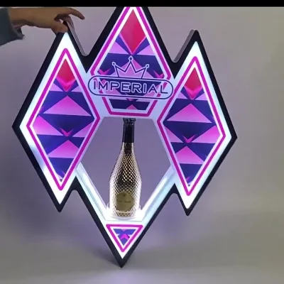 Hot Selling Luxury Metal Bottle Display Stand Modern Classic Design Glorious Service for Nightclub Party Occasions Square 3L