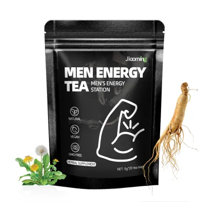 Libido Men Energy Tea and Ginseng Tea High Energy boost Powerful Maca Herbal Male Fertility Tea for Men