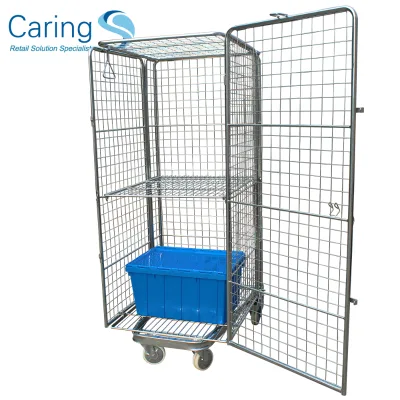 Factory Price Steel Transport 4 Side Roll Container /roll Cage Steel Roll Container Loading 500kgs-600kgs