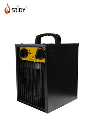 2kW Portable Electric Fan Heater Three Adjustable Heating Levels Energy Efficient Space Warmer Home Office Workshop Use