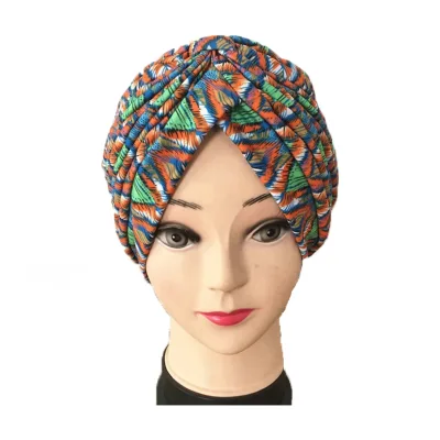 Factory Supplier Wholesale Solid Color High Quality Elastic Fashion Turban for Women