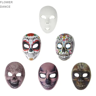 Latex Skull Skeleton Full Face Halloween Costume Mask for Cosplay and Masquerade Parties