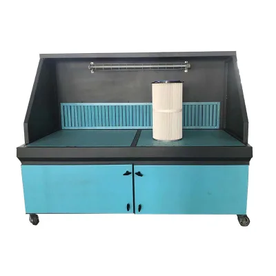 CE Certified Heavy-Duty Mobile Grinding Workbench Portable Industrial Grinding Table with Water Curtain Filter New Condition