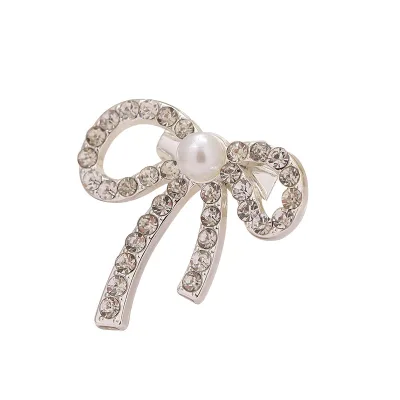 Diamond Pearl Anti-Slip Brooch Metal Waist Pin Shirt Knit Decorative Buckle-Elegant Cufflinks Pins Corsage & Buckles Collection