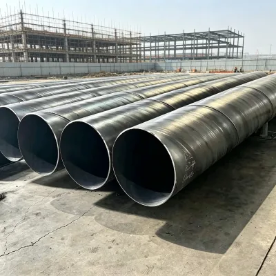 Wholesale Large Diameter Spiral Welded Carbon Steel Pipe Custom Length for Bridge Piling Sewage Pipeline Project
