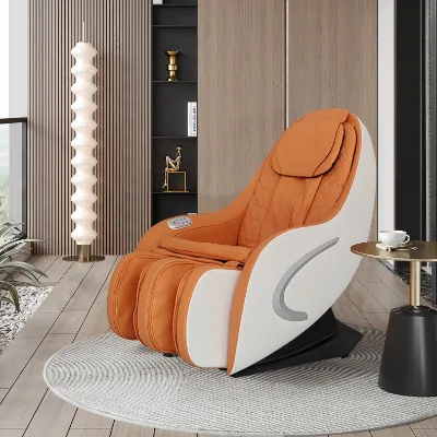 Luxury 5D Mini Massage Chair with Whole Body Shiatsu Heat Vibration & Rolling for Home Office & Living Room