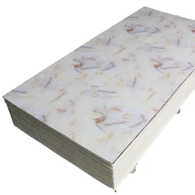 Customized Waterproof Spc Bathroom Stone Plastic Composite Wall Panel Spc Shower Bathroom Wall Panels