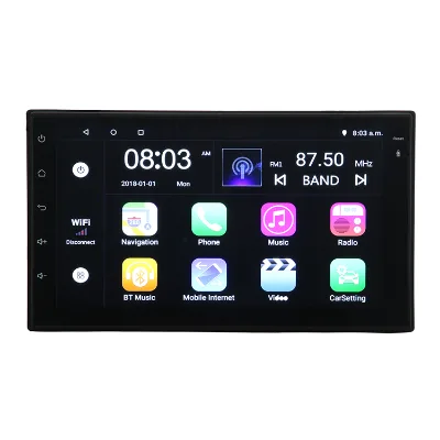 2 Din Car Mp5 Player 7 Inch Android with Navigation GPS Wifi for Car Stereo Radio Audio Player