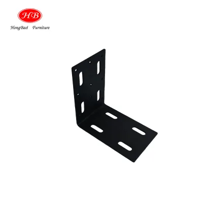 Furniture Hardware Support Connectors Wall Mounted L Type Fitting Brackets for Bed
