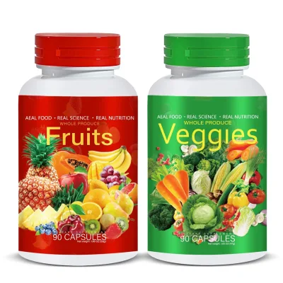 Superfood Multivitamins Capsules Mineral Dietary Fiber Supplement Vegetable Fruit Vegetarian Capsules Healthcare Support OEM