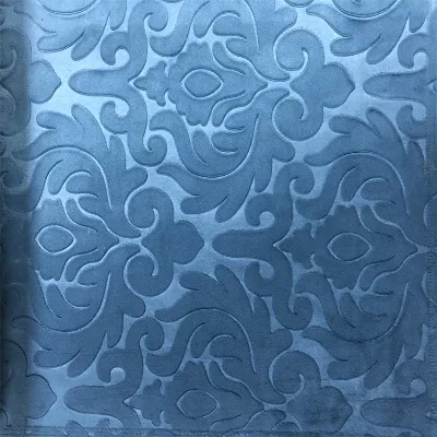 3D Embossing Velvet Fabric 100% Polyester Warp Knitted Holland Velvet Fabric Curtain Fabric