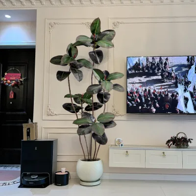 High Quality Indoor Outdoor Artificial Banyan Tree Factory Hot Selling Potted Simulation with Olive Faux Material for Decoration