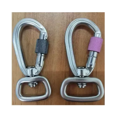 Inner Diameter 10mm Bottom Ring New Design Small Size 7075 Swivel Carabiner