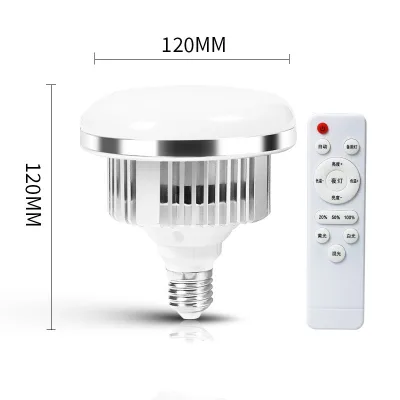 LED Bulb Video Light 85W Bi-color 3000K-6000K Photography Bulb W/ Remote Control Wide Voltage AC110~235V for Studio Portrait