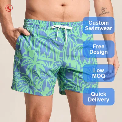 Women's Casual Swim Shorts 100% Polyester Drawstring Closure Quick Dry Anti-UV Four-Way Stretch Eco-Friendly Plus Size