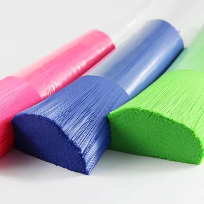 Premium Straight PET Broom Filaments with Uniform Diameter and Shiny Custom Colors for Outdoor Cleaning Brushes