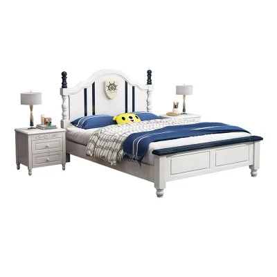 Bedroom Furniture Set Solid Wood Children's Bed Teenage Boy Girl Single Double Bed Princess and Prince Bed