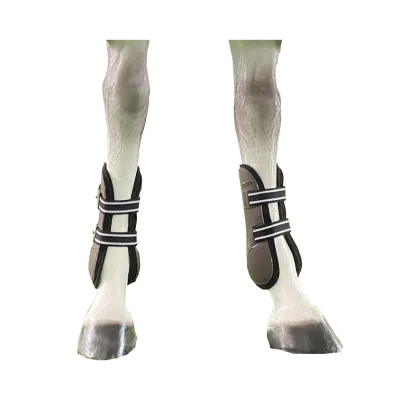 Professional Custom Elastic Lightweight Soft Lining Equestrian Jump Boots Brown Horse Boots for Horse Foot