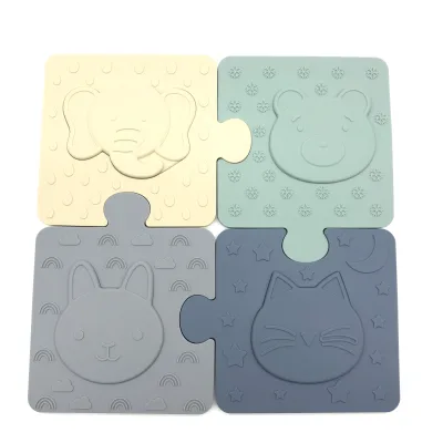 Early Education Silicone Animal Shape Sorter Puzzle for Toddlers Developmental and Educational Toy for Baby