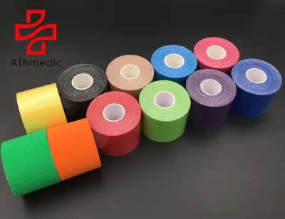 2025 Athmedic Cure Sport Bandage Muscle Elastic Therapy Cure Sweat Proof Breathable Sport Kinesiology Tape Assorted Color