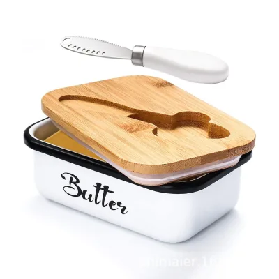 Bestseller Cast Iron Airtight Butter Dish Storage Container Modern Minimalist Design FCM-Certified Custom Color Options