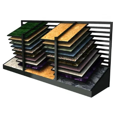 Ceramic Tile Showroom Display Stand Metal Ceramic Sliding Tile Display Rack for Tile Used