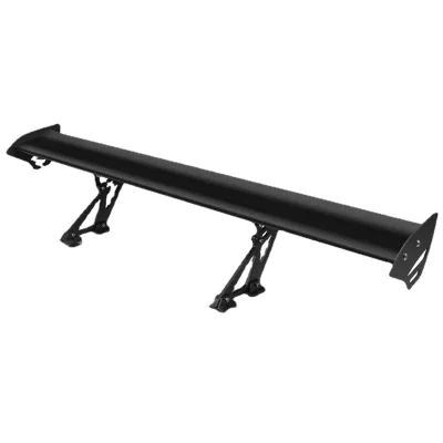 Single-Layer Drilled GT Style Aluminum Rear Spoiler Sedan Car Modification Rear Wing Trunk Spoiler