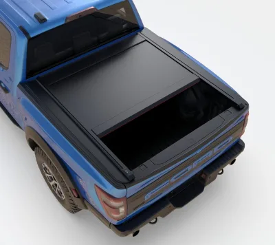 Pickup Roller Blind Rear Trunk Lid Hard Three Fold Cover Electric, Manual Roller Blind Car Modification Parts