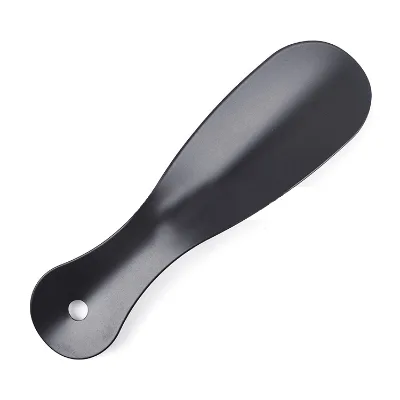 JIANHUI Hot Selling Best Quality 19CM Black Stainless Steel Metal Custom Shoe Horn