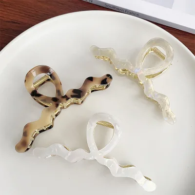 New Luxury Style Hairpin Shark Clip Women's Back Head Spoon Hairpin Hair Claw Accessories