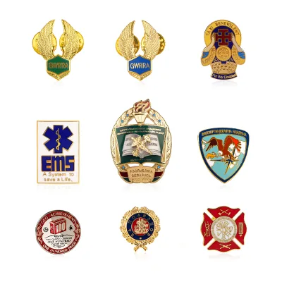 Wholesale Logo Custom Lapel Pin Zinc Alloy Metal Logo Fashion 2D 3D Alloy Metal Brooch Pin for Hat or Clothes